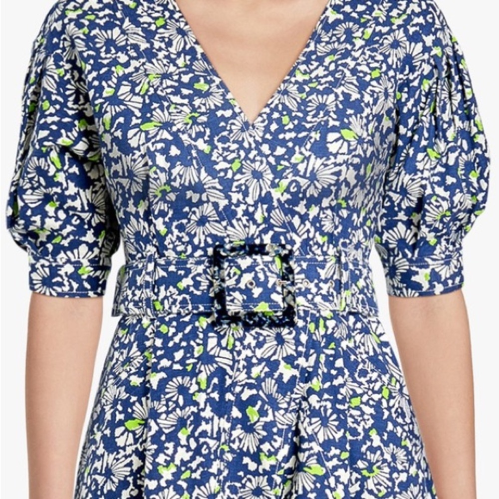 Tanya Taylor Coral Fit & Flare Dress